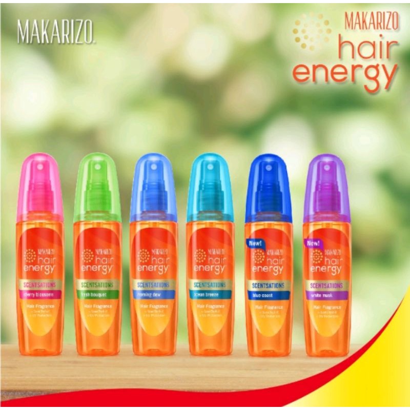 ✨SHASYA✨MAKARIZO HAIR ENERGY SCENTSATIONS ALL VARIANT OCEAN BREEZE [ WHITE MUSK [  FRESH BOUQUET 100 ML BEST SELLER PRODUCT