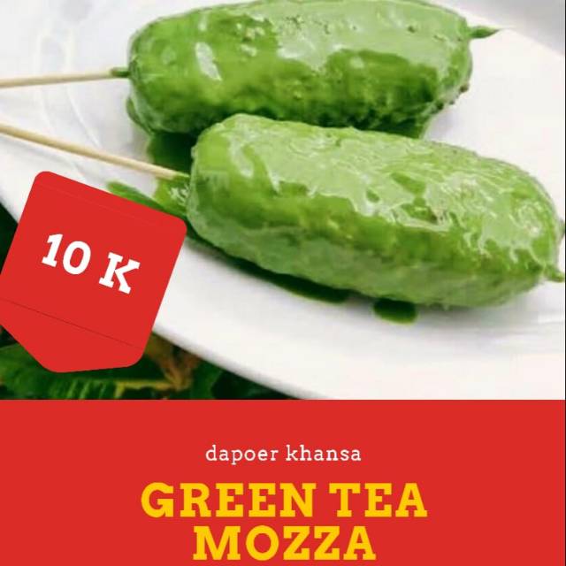 

Sate mozarella matcha/greentea