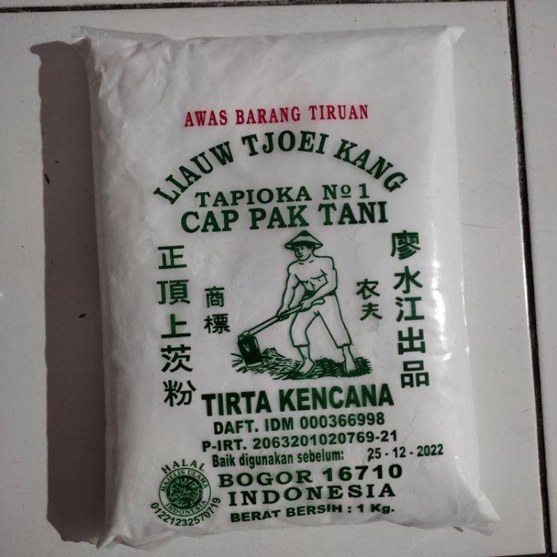 

Tepung tapioka no 1 cap pak tani 1kg