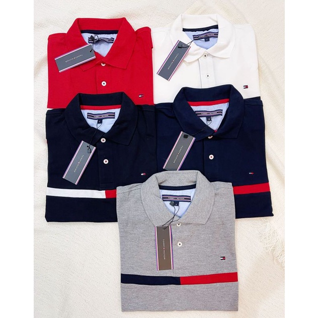 Tommy H polo shirt Man striped gede