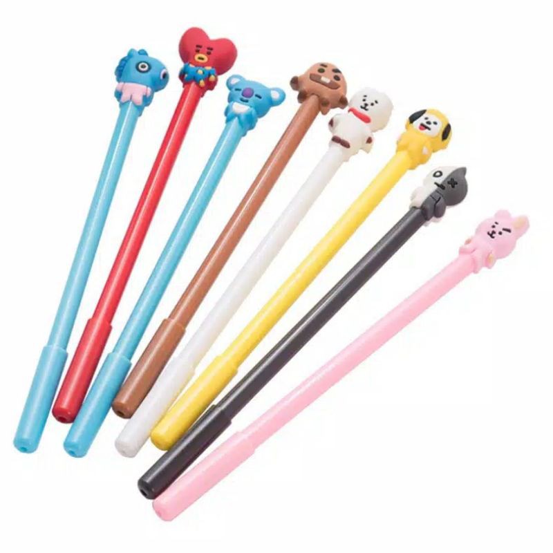 

pena bts pensil karakter BTS BT12 ARMY KPOP TERMURAH