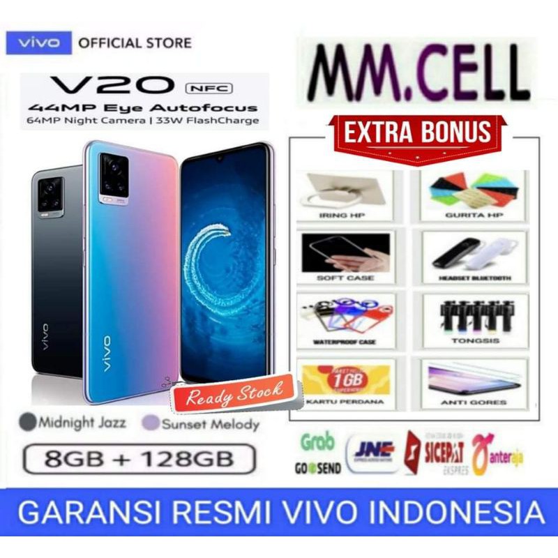 VIVO V20 RAM 8/128 GB GARANSI RESMI VIVO INDONESIA