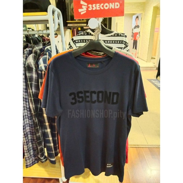 KAOS SIMPLE 3SECOND 100% ORIGINAL PUTIH, HITAM,ABU,ABU TERANG,PINK,BIRU