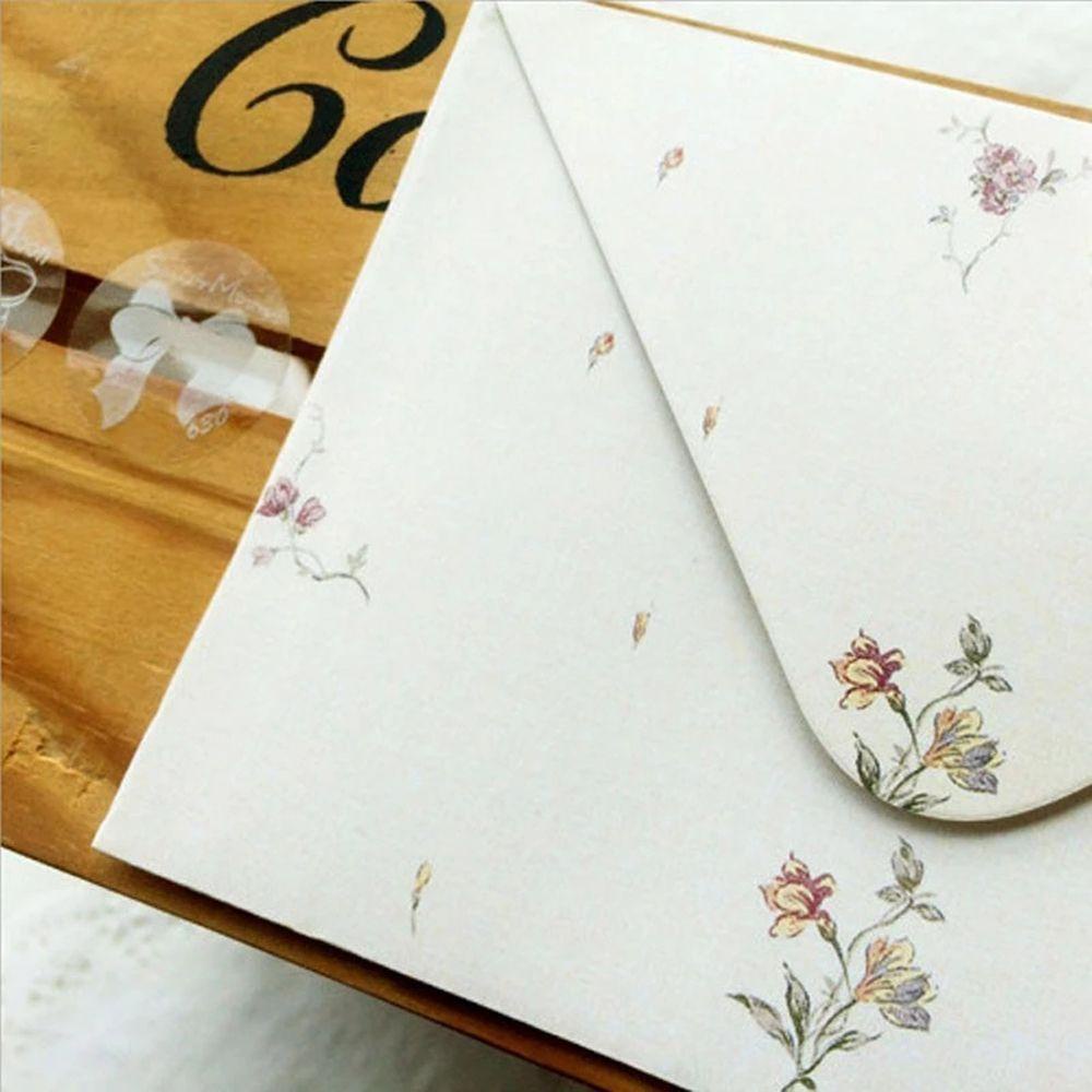 Lanfy Amplop 10pcs Kartu Ulang Tahun Letter Pad Fresh Undangan Liburan Valentine Day Letter Paper