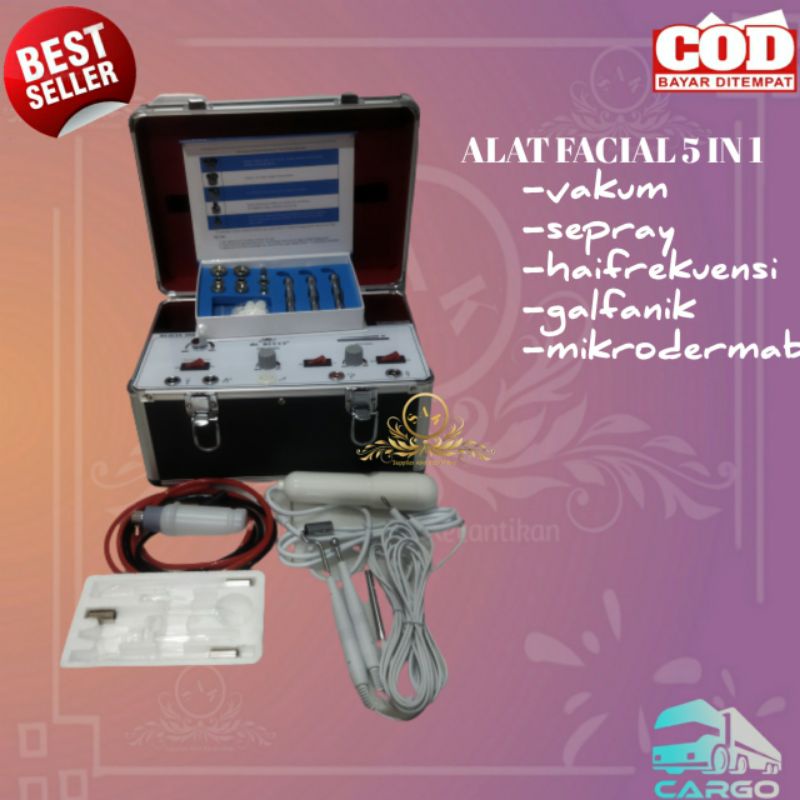 Mesin Facial Murah/Alat facial 5 fungsi / Alat Kecantikan/Mesin Hf