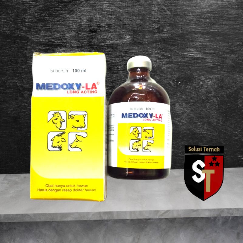 Medoxy LA 100 Ml - Antibiotik Untuk Ayam Sapi Kambing