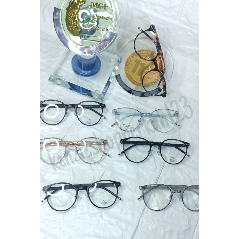 1744 KACAMATA BINGKAI PERESEGI BESAR WANITA FASHION TREND KOREA / KACAMATA PRIA WANITA NEW MODEL 202