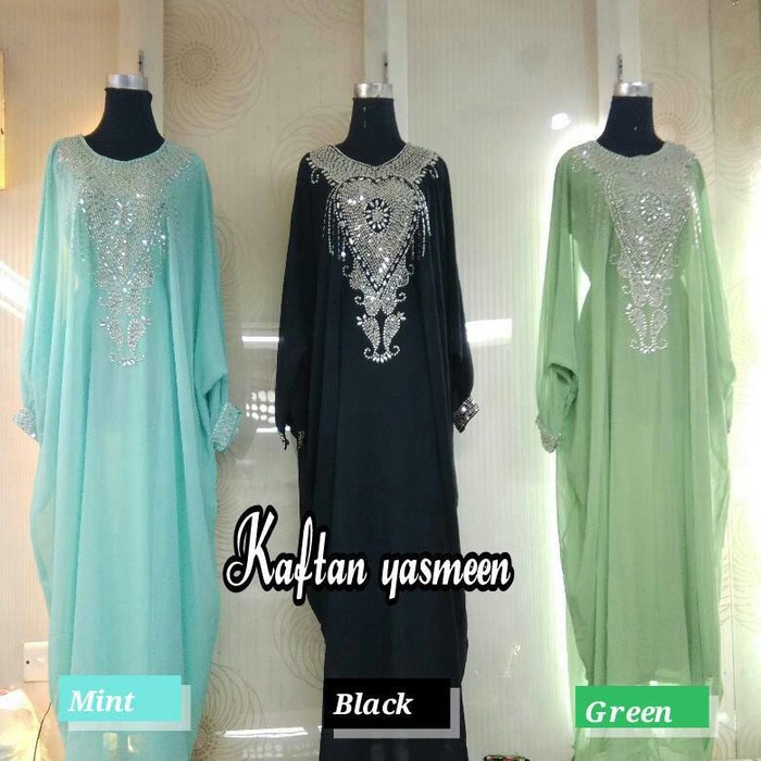 TERLARIS  Kaftan Yasmine Campur warna  CUCI GUDANG