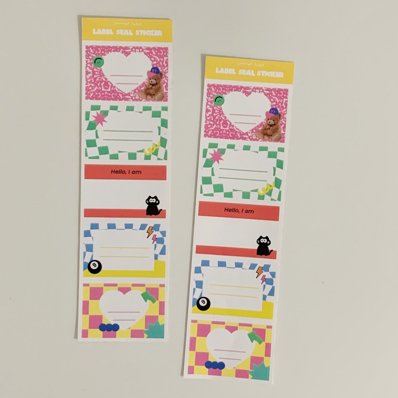 

Summer Tapes - Label Seal Sticker/deco sticker/stiker jurnal