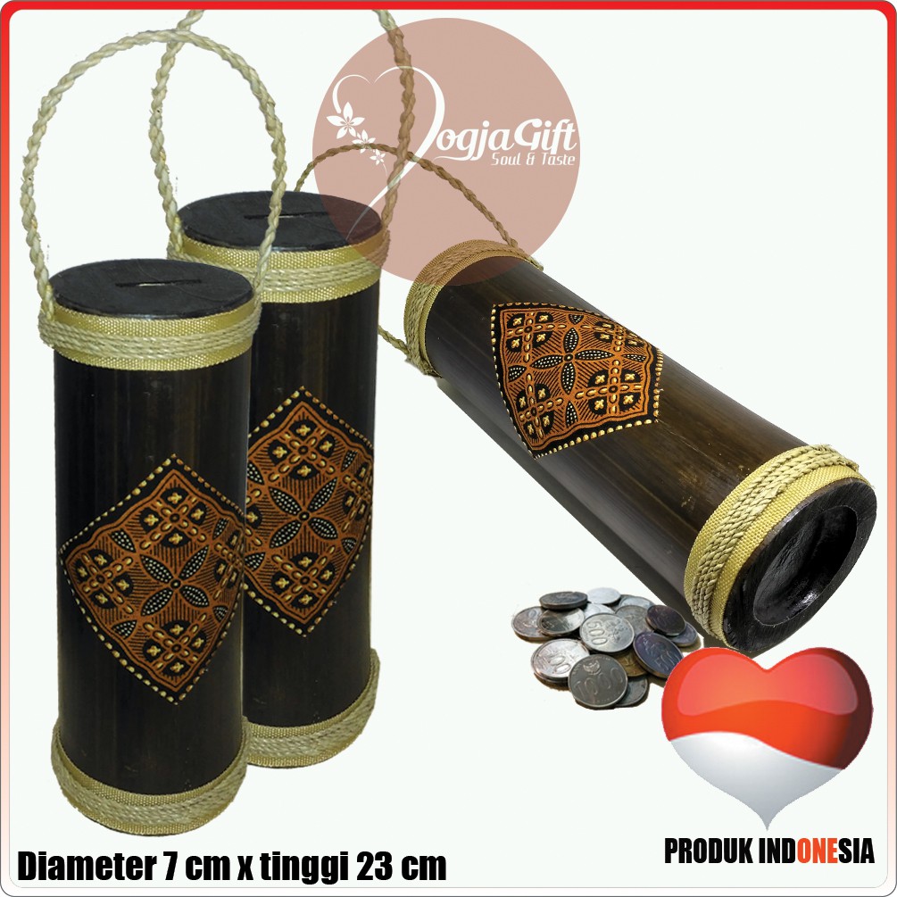 Celengan Unik Bambu Batik