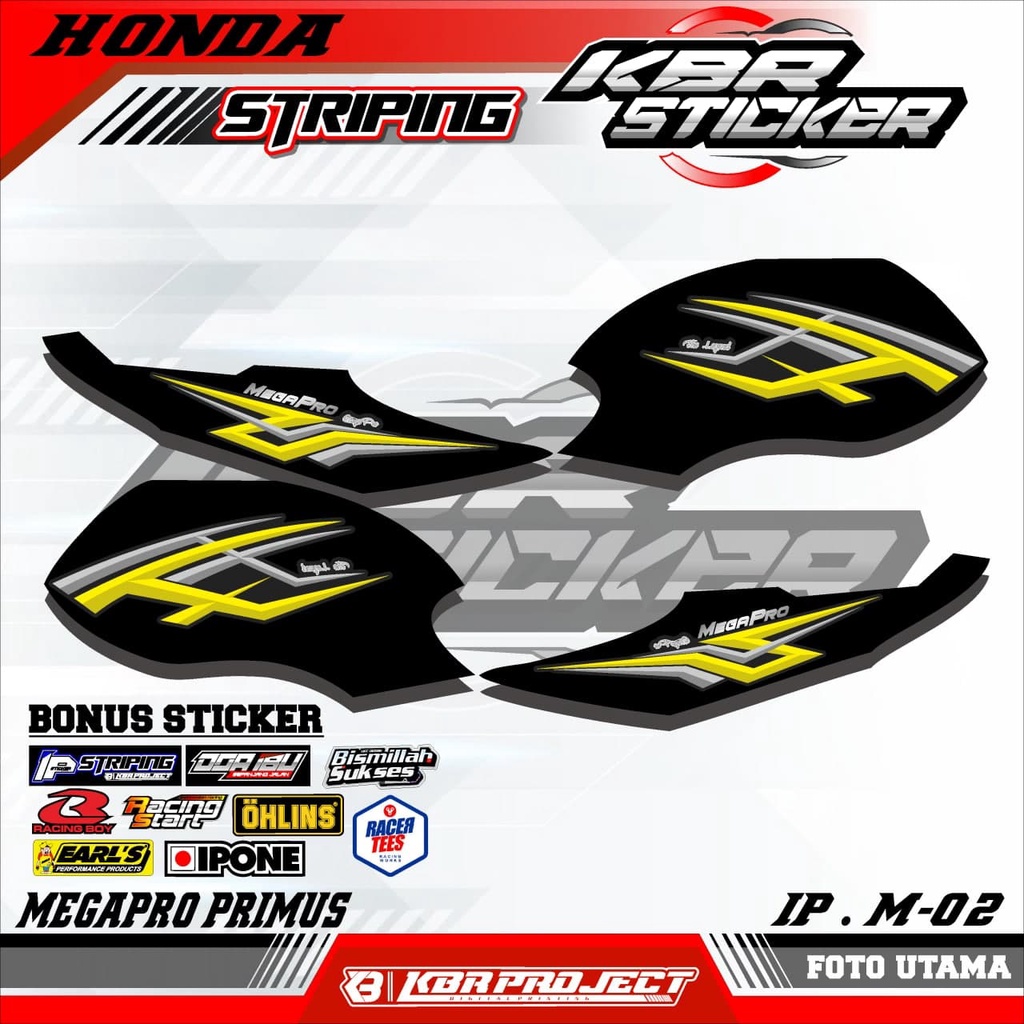 MEGAPRO PRIMUS (COD) STICKER STRIPING MOTOR - MEGAPRO PRIMUS.02