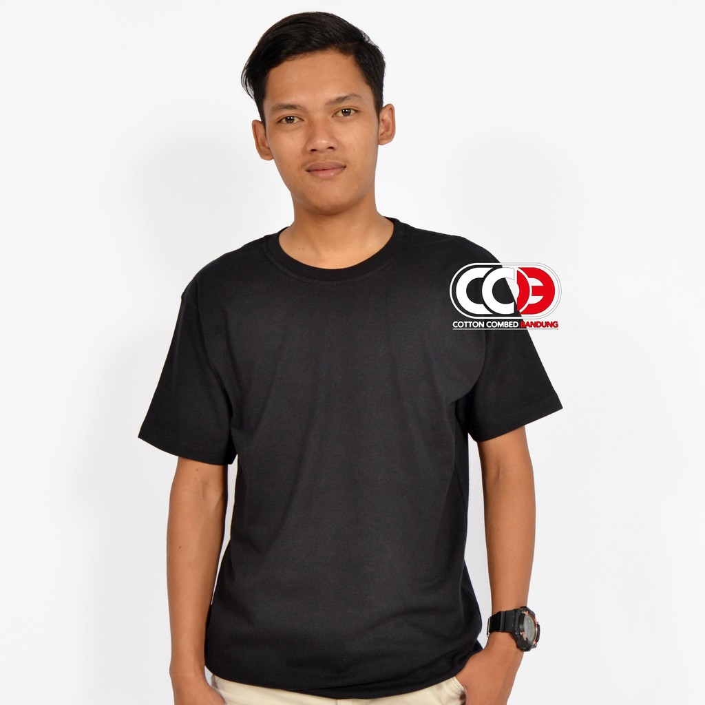  kaos  polos  black solid  Shopee Indonesia