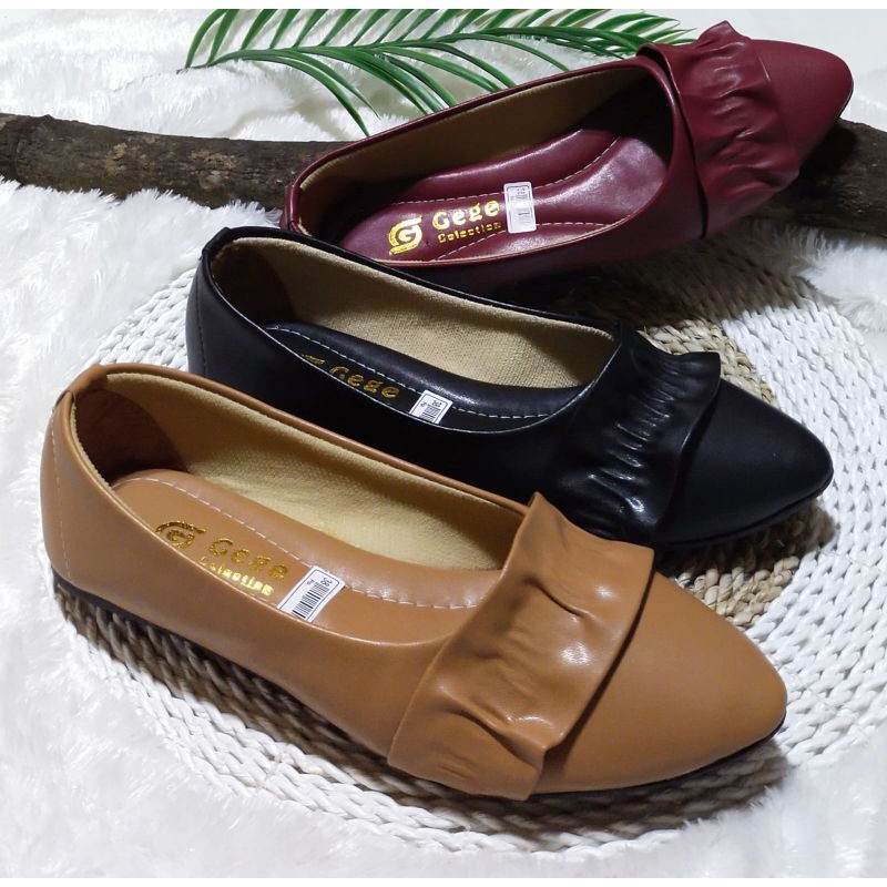 SEPATU FLAT RAMPEL ALAS KARET &quot;GEGE&quot;