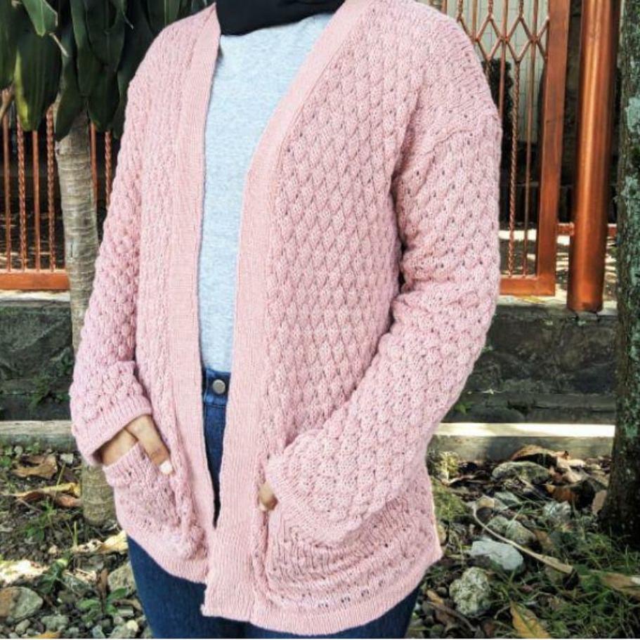 NANAS CARDIGAN/POPCORN CARDIGAN/CARDIGAN RAJUT POPCORN/PREMIUM