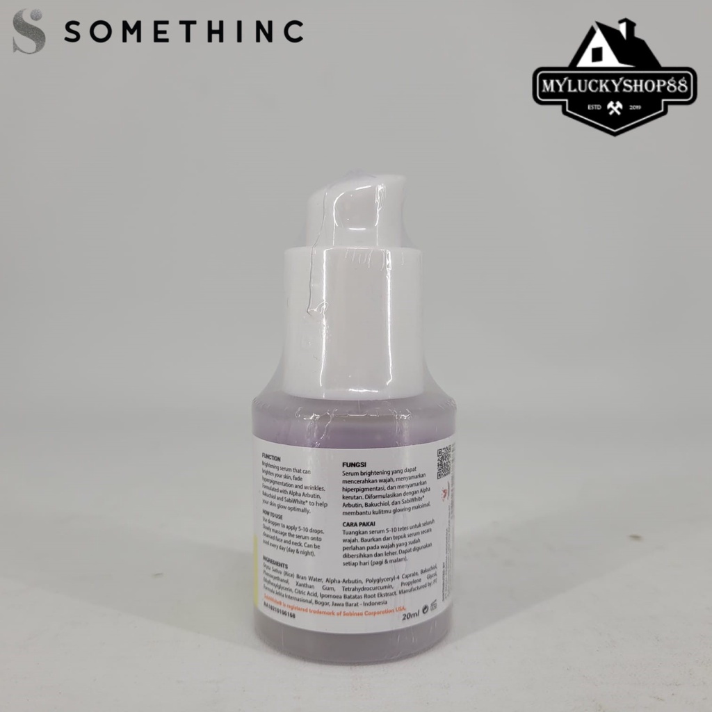 Somethinc Revive Potion 3% Arbutin + Bakuchiol Face Serum Wajah 20 ml