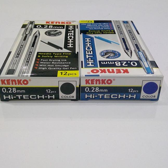 

ꈋR9P Gel pen/Pulpen Hitech/Hi-tech Kenko 0.28 mm Hitam/Biru (12 pcs)❤ ..,,