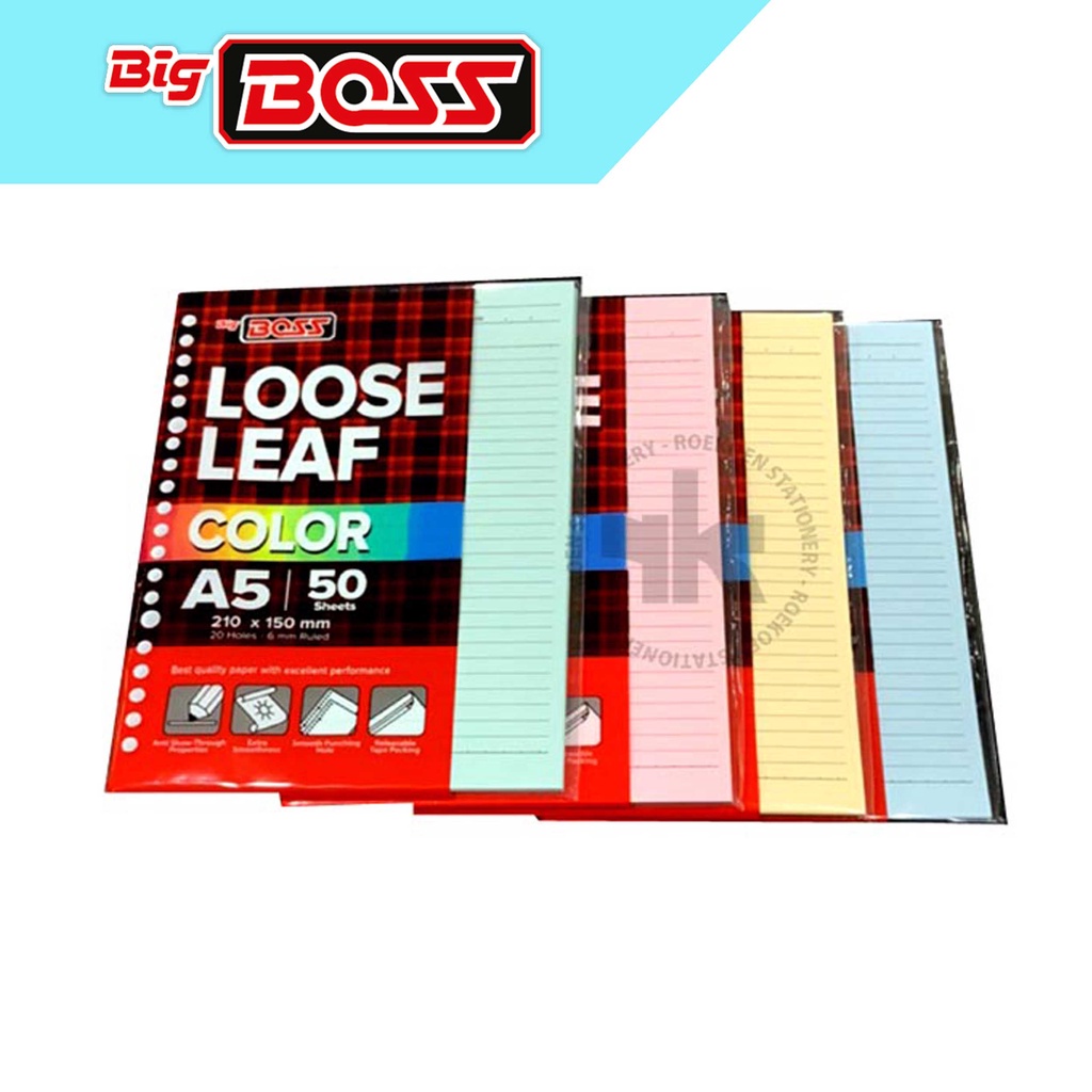 

Big Boss Loose Leaf A5 Garis v50 Warna