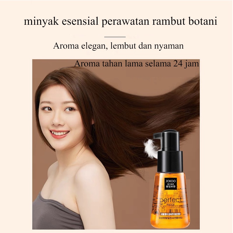 Serum rambut argan oil Memperbaiki rambut kering, keriting, ujung bercabang,pewarnaan, pengeritinga serum rambut