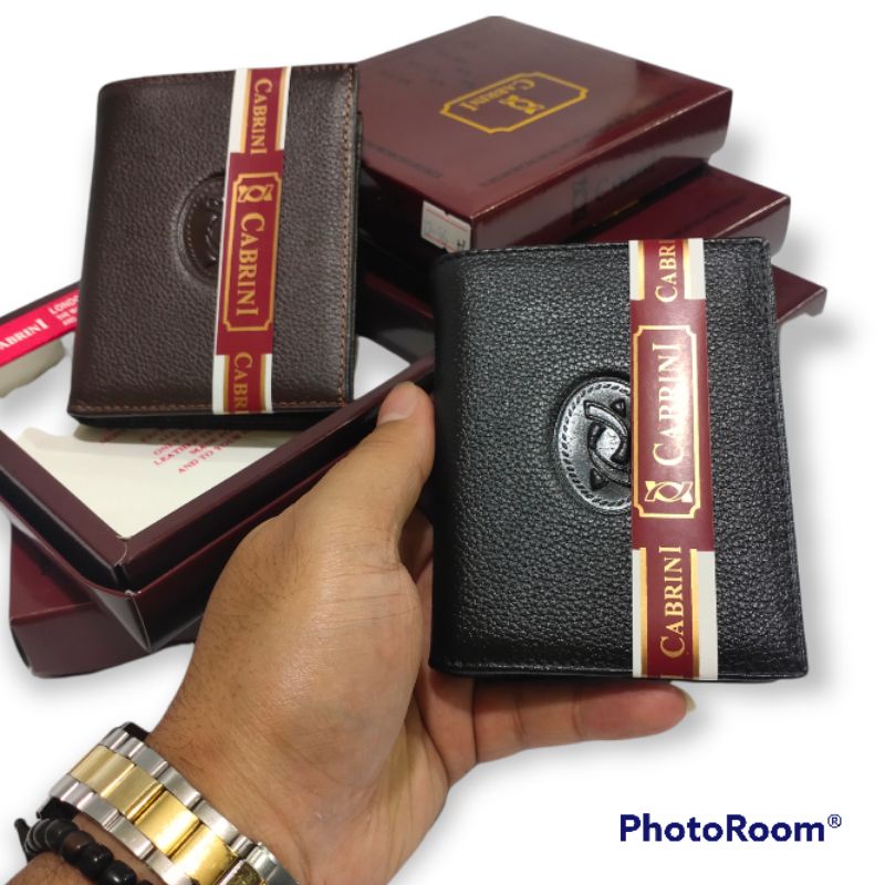Dompet Pria Lipat Buku CABRINI 12-88 || Dompet Kulit Asli Pria dan Wanita