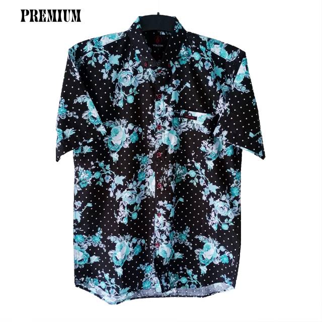 Kemeja Motif Bunga Pria Kemeja Motif Floral
