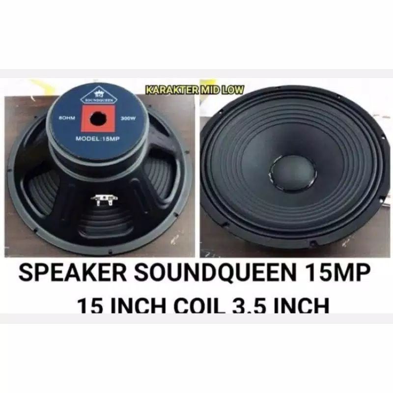 Speaker Komponen 15 Inch 300 Watt Soundqueen 15MP 15 MP Original TERBAIK