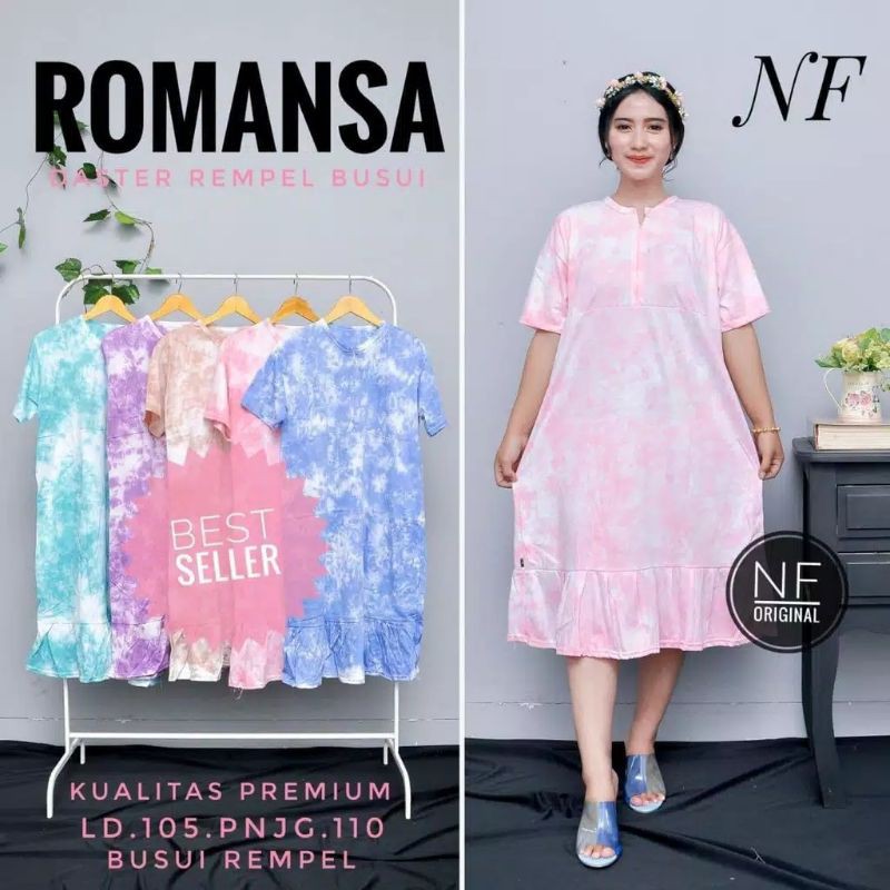 Daster Romansa/Daster kaos busui bahan lembut/bisa COD
