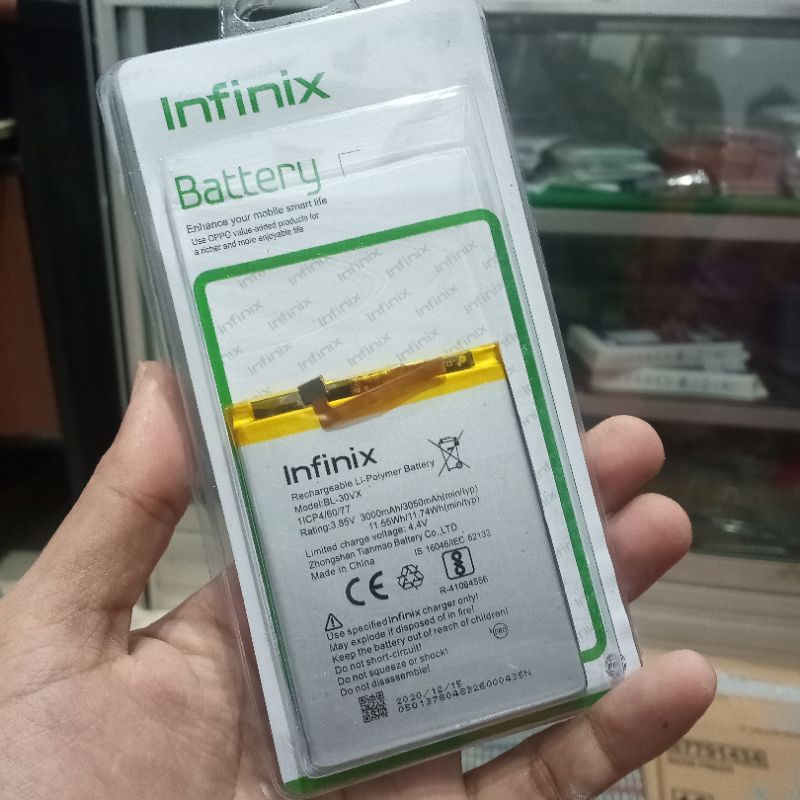 Batre batrai Infinix Hot S X521 BL-30QX Batre Infinix X521 BL30QX Baterai Original