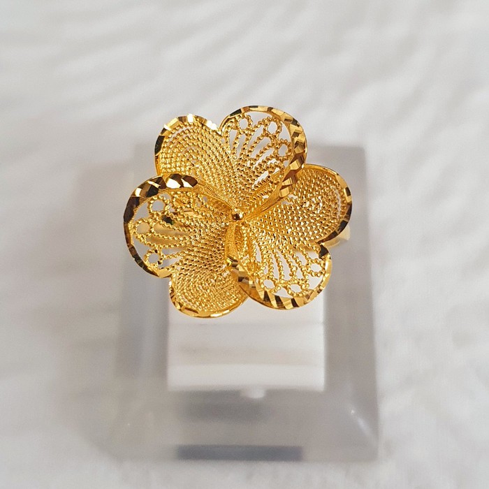 cincin model bunga kendarian ubs emas 70% 700 70 % variasi 2