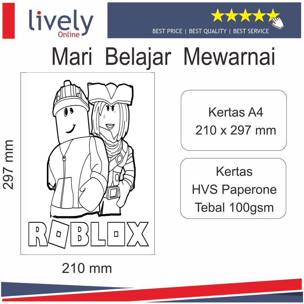 Kertas Mewarnai Coloring Anak Gambar Karakter Kartun Cewek Cowok Ukuran A4 A5 Shopee Indonesia