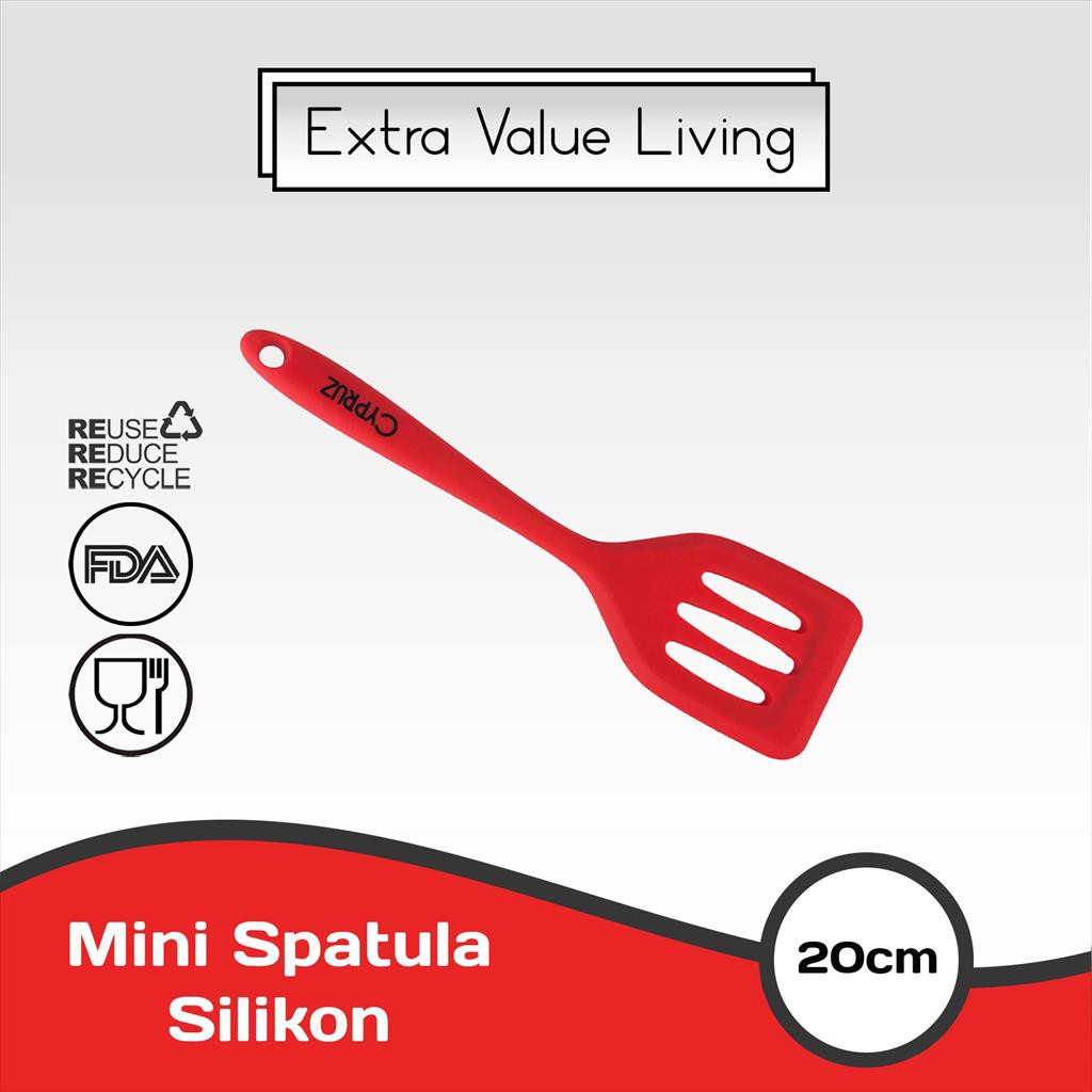 CYPRUZ Mini Spatula Silikon Turner Lubang Kecil 20 CM EVL-AM-0800