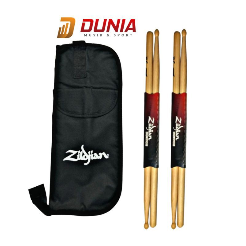 Zildjian 5A Drumsticks and Stick Bag SDSP229 Original