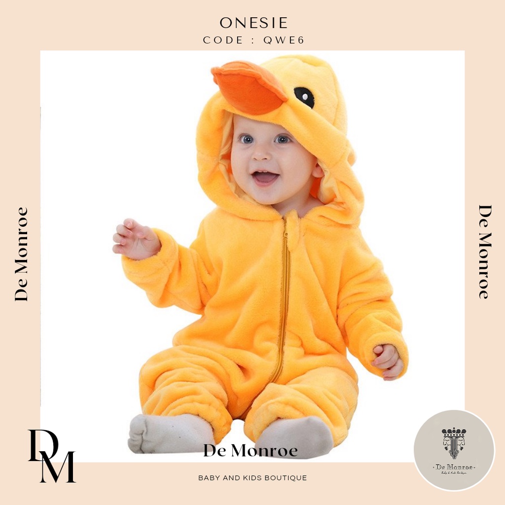 Size 120 ( 30-36 Bulan ) GROSIR MURAH De Monroe Baju Bayi dan Anak Baju Tidur Kostum Bayi Binatang Jumper Animal Romper Onesie Cewek Cowok Macan tutul dll