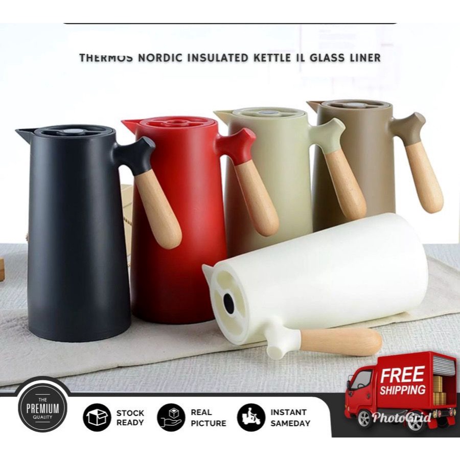 Termos Teko Air Panas Jug Coffee Pot Thermos 1Liter