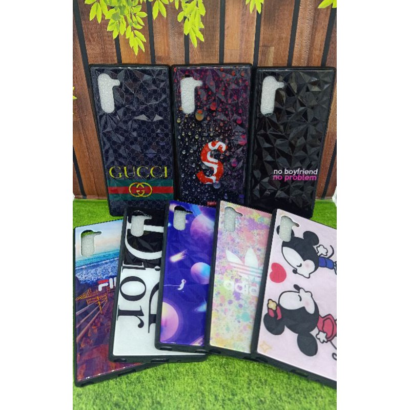 Softcase gambar/ karakter/ motif diamond Samsung note 10,note 10+