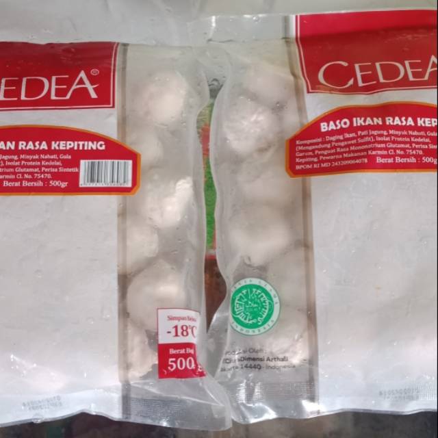 

BOLA IKAN/RASA KEPITING CEDEA 500 GR