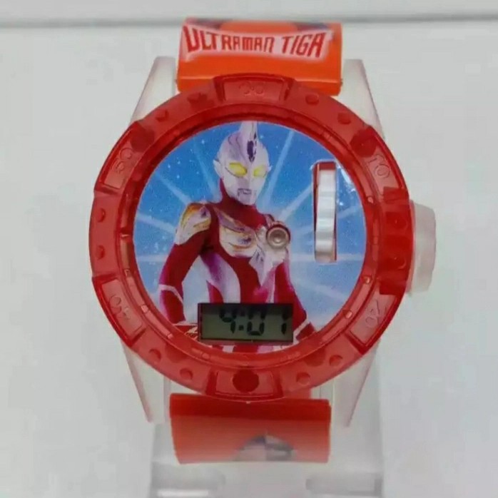 JAM TANGAN ANAK MUSIK LASER PROYEKTOR ULTRAMEN