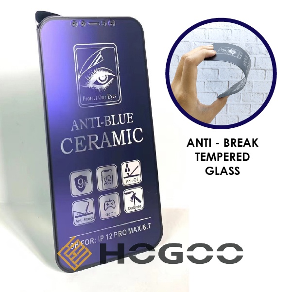 HOGOO TEMPERED GLASS - ANTI GORES CERAMIC ANTI BLUE MATTE REALME 3 3 PRO 5 5 PRO 5i 6 6i 7 PRO