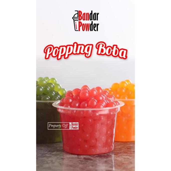 

Spesial Promo Popping Boba Strawberry 500gr | Supplier Topping Minuman Tapioca Pearl