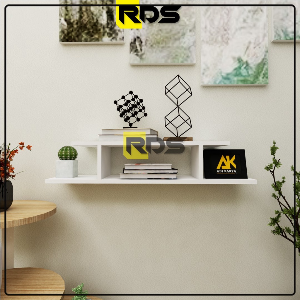 Rak Tv Dinding Minimalis Dekorasi Meja Gantung Susun Serbaguna Hiasan Tempat Penyimpanan Multifungsi