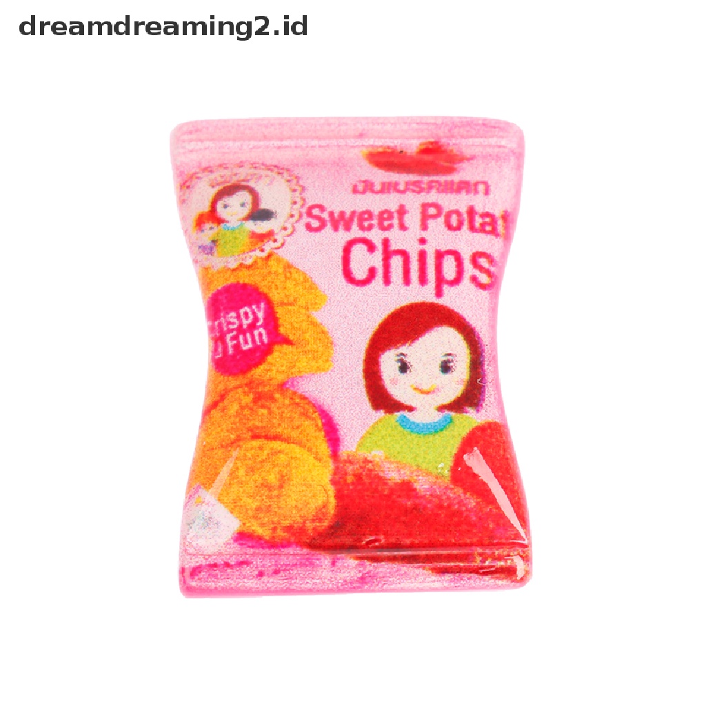 (Hot Style You Like) 10pcs / Set Miniatur Keripik Kentang Diy Untuk Rumah Boneka