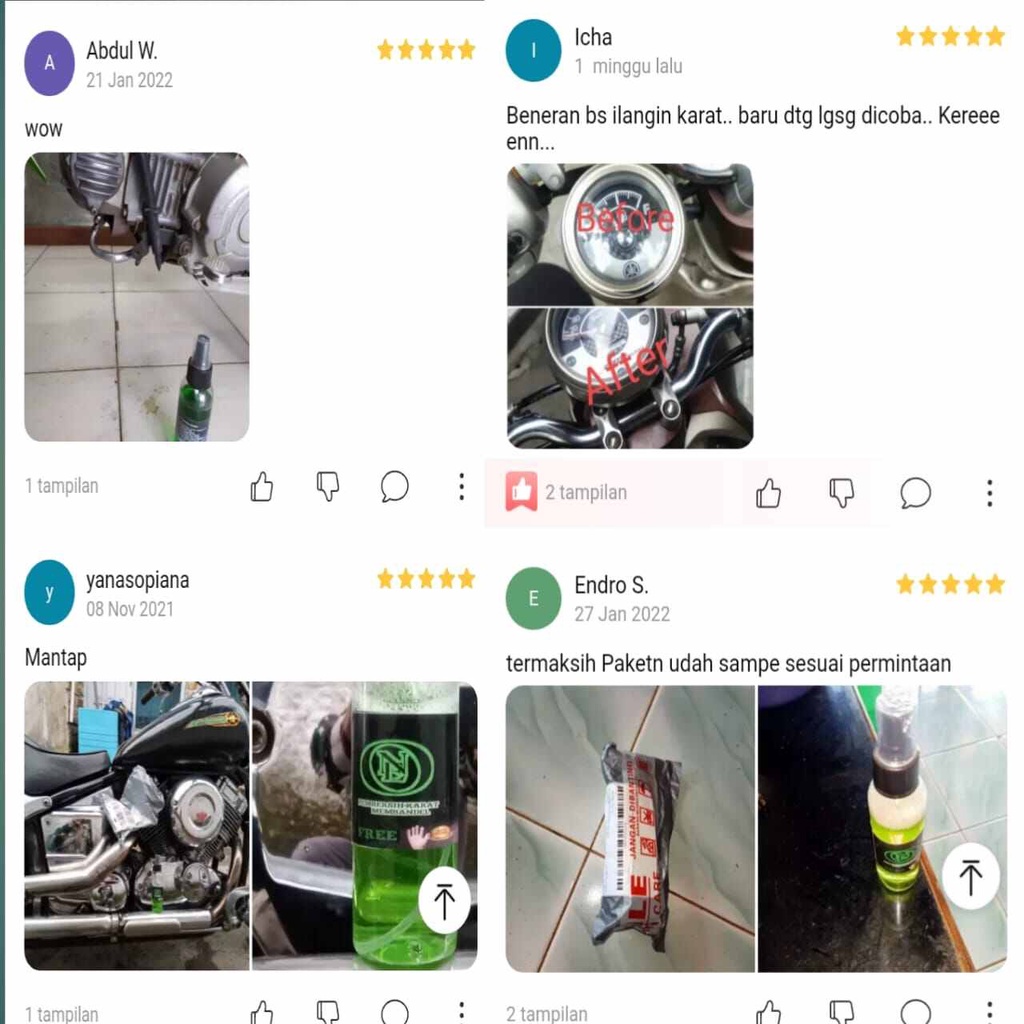 [BISA COD] Penghilang Karat 30 ml penghilang karat besi motor  cairan penghilang karat pembersih karat pembersih karat mesin motor  cairan pembersih karat cairan penghilang karat mesin motor penghilang karat stainless