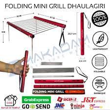 Folding mini grill dhaulagiri alat pangggang gunung praktis