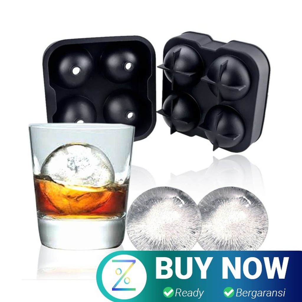 TEENRA Cetakan Es Batu Ice Ball Maker Silicone - TW-159 - Black