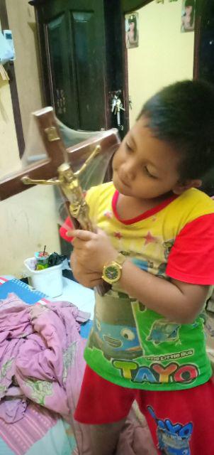 Salib Dinding / Gantung Kayu Courpus Yesus 40 Cm - Souvenir/ Hadiah/ Arca