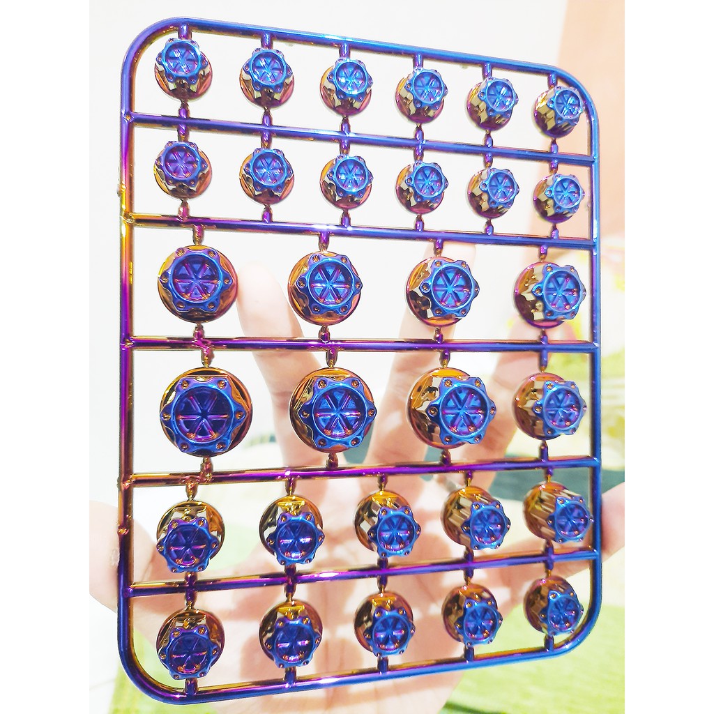 Tutup Baut Monel Set 30 Pcs Tahan Panas || Tutup Baut Monel Universal 30 Pcs Gold Red Blue