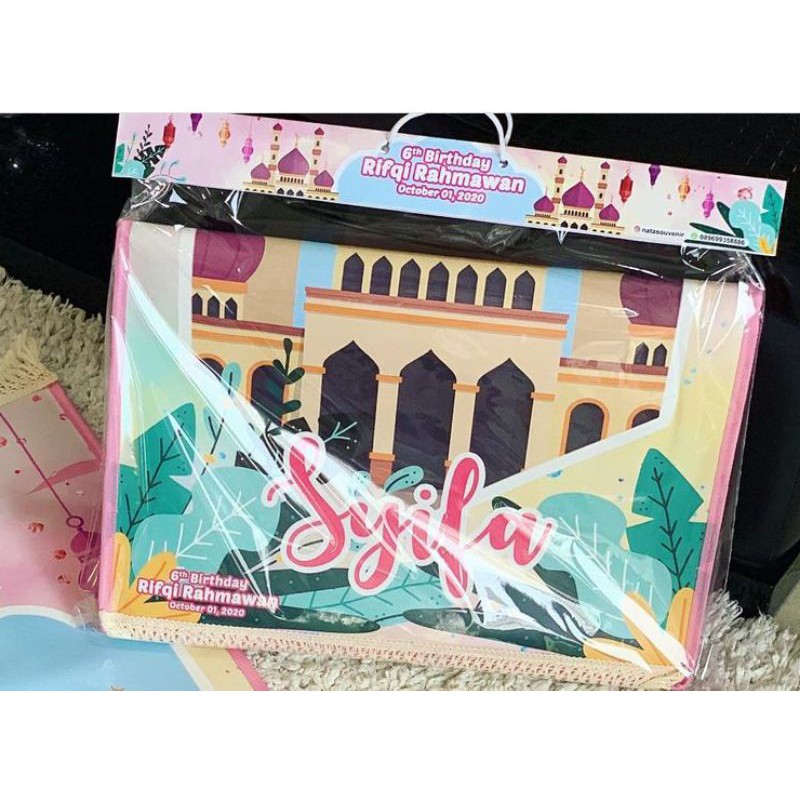 

PACKING SAJADAH ( plastik label) min 2 lsn pkai nama