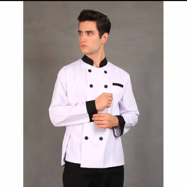  Baju  Chef Baju  Koki  Lengan Panjang Kombinasi Harga  Murah 