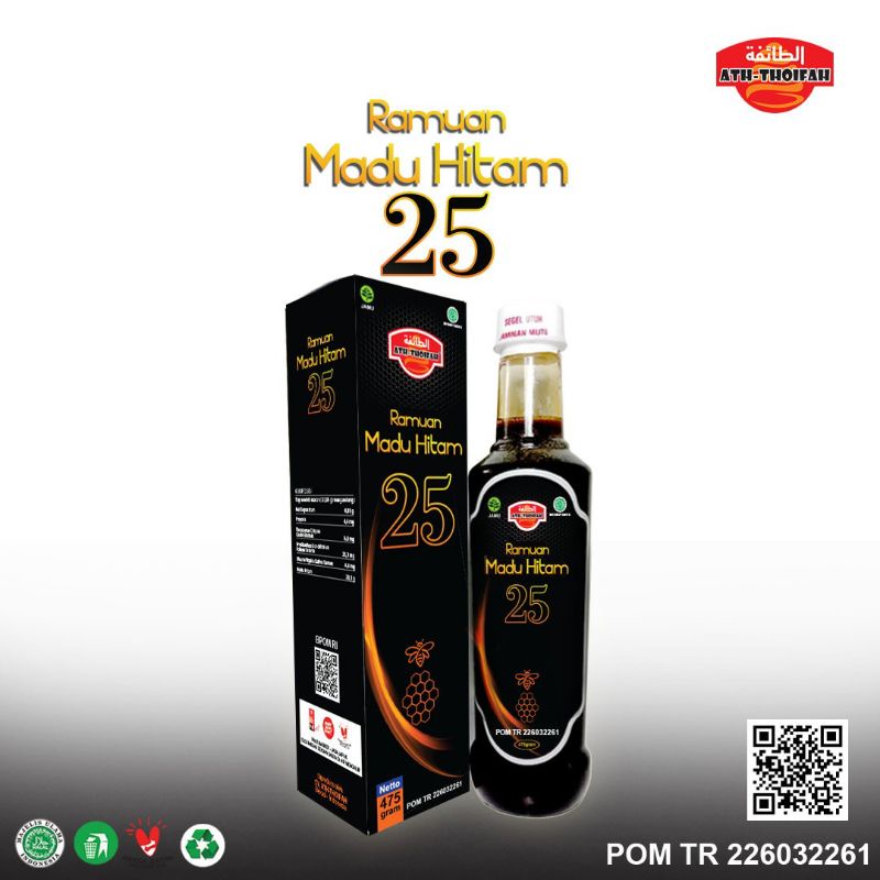 

Ramuan Madu Hitam Pahit 475 gram BPOM Ath Thoifah