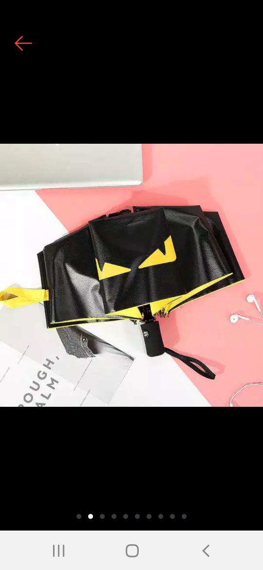 Payung Otomatis Lipat Payung Matahari Iblis Kecil Kerai