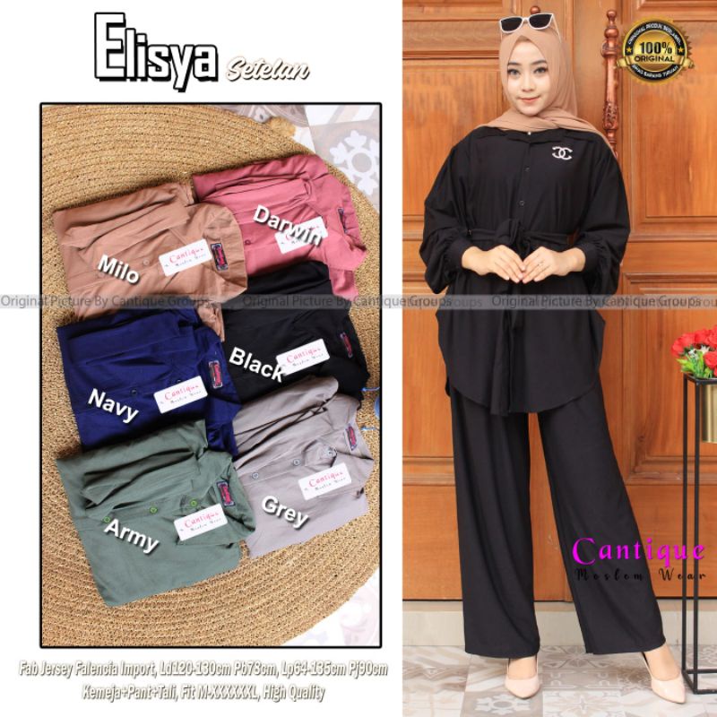 ELISYA SETELAN CELANA BY CANTIQUE